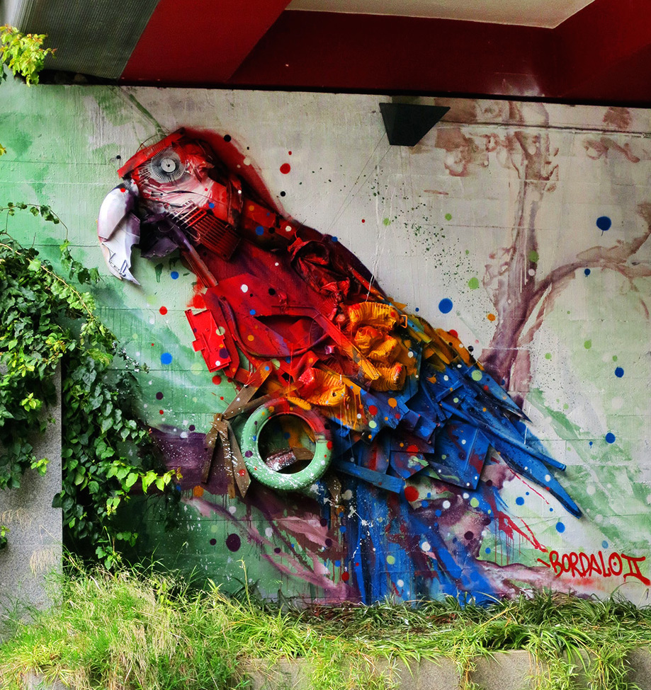 Pneus recyclés Bordalo II