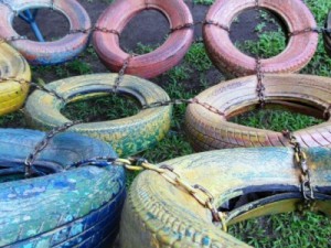 Recyclage pneu ludique