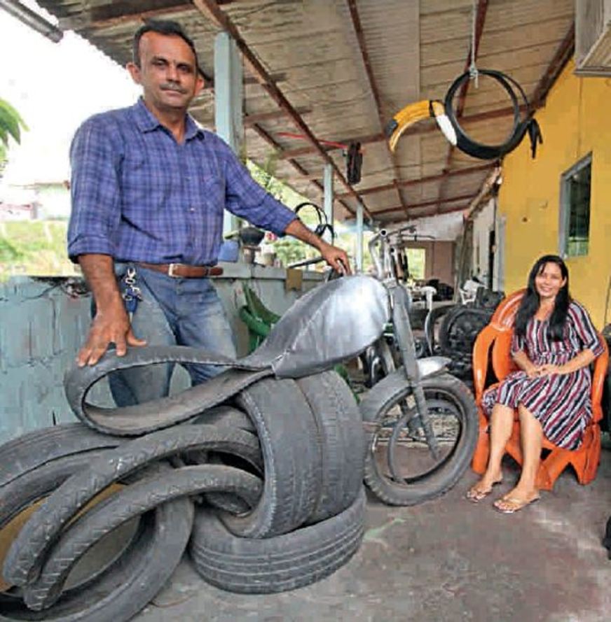 Pneus recyclés en moto