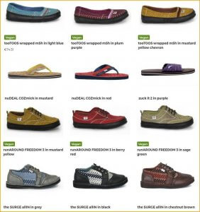 Sélection chaussures mode recyclage