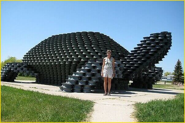 Des pneus recyclés en tortue