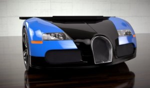 Bugatti Supercar convertie en bureau